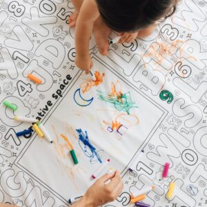 ENROLLA COLOREA ABC Y NÚMEROS SALDOS + rotuladores